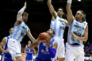 Seleção argentina sofreu a segunda derrota no Mundial de Basquete, diante da Grécia (Foto: Divulgação FIBA)