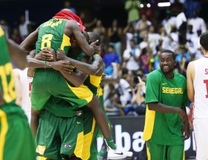 Senegal encaminhou bem uma vaga na próxima fase do Mundial de Basquete (Foto: Divulgação FIBA)