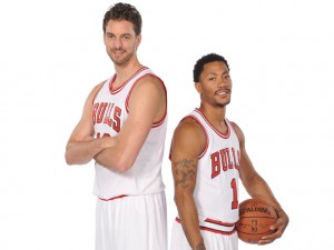 Pau Gasol e Derrick Rose reforçarão os Bulls nessa temporada. (Foto: Marca.com)