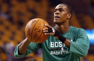 Rajon Rondo diz que quer ficar nos Celtics ao fim da temporada (Foto: USA Today Sports)