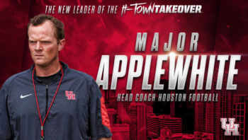 Houston anuncia Major Applewhite como novo treinador
