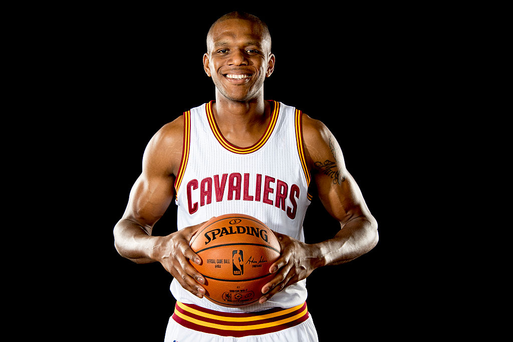 CLEVELAND, OH - SEPTEMBER 26: James Jones #1 of the Cleveland Cavaliers poses for a portrait during media day at Cleveland Clinic Courts on September 26, 2016 in Cleveland, Ohio.