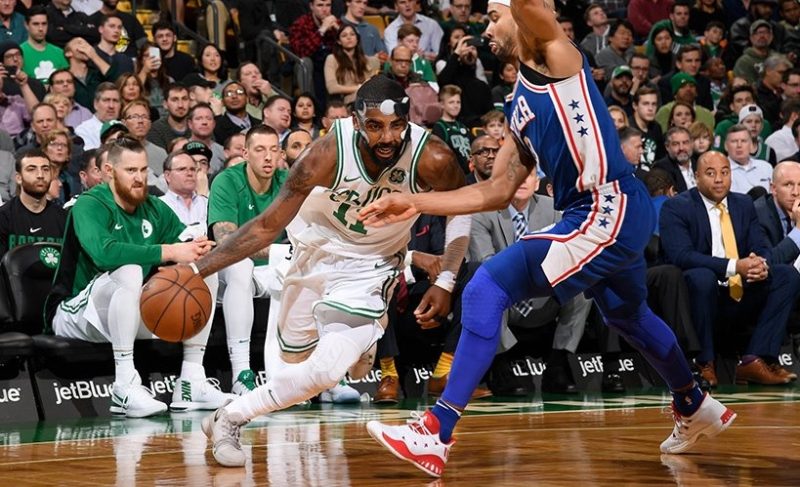 Kyrie Irving lidera Boston Celtics contra o Philadelphia 76ers