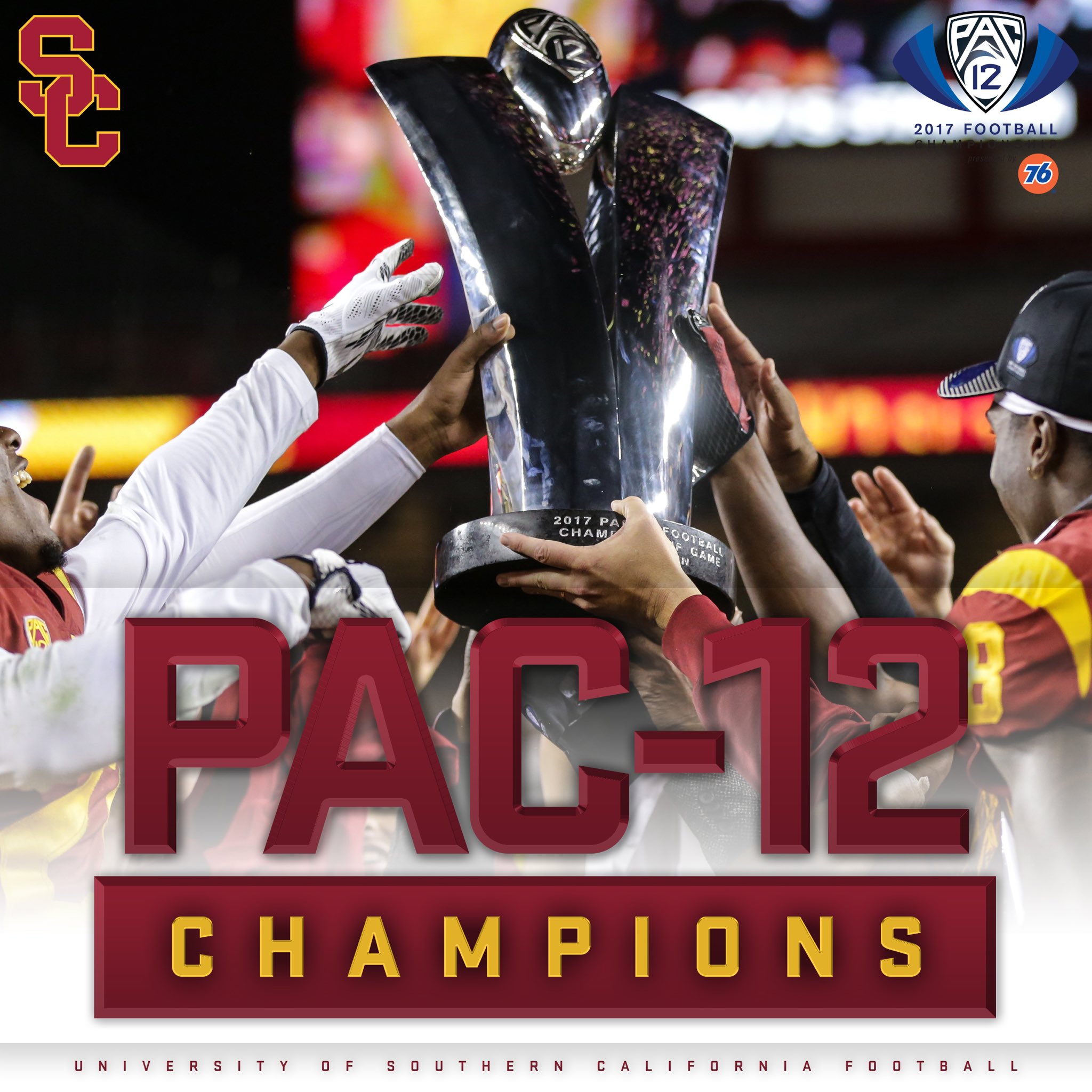 USC vence a Pac-12 em 2017