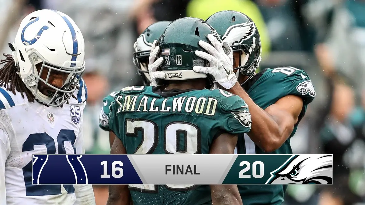 Philadelphia Eagles conquista vitória apertada sobre o Indianapolis Colts