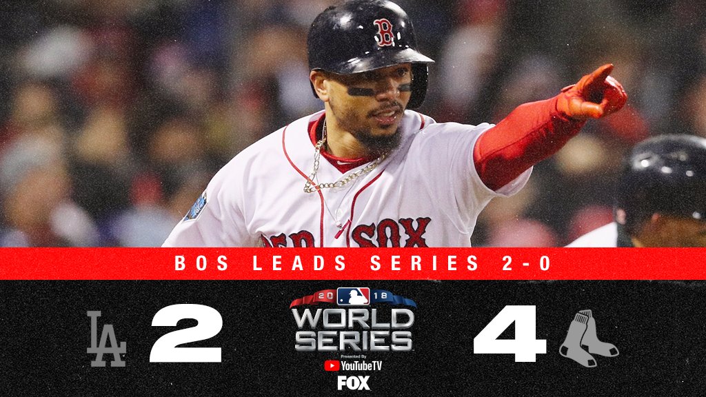 Red Sox vencem Dodgers e ampliam vantagem na World Series