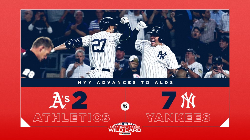 Sem maiores problemas, Yankees eliminam Athletics e vão à ALDS
