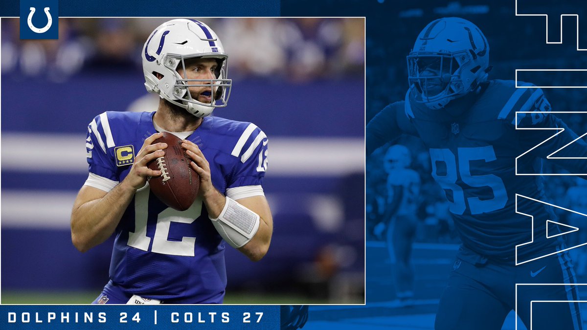 Andrew Luck Indianapolis Colts vencem Miami Dolphins