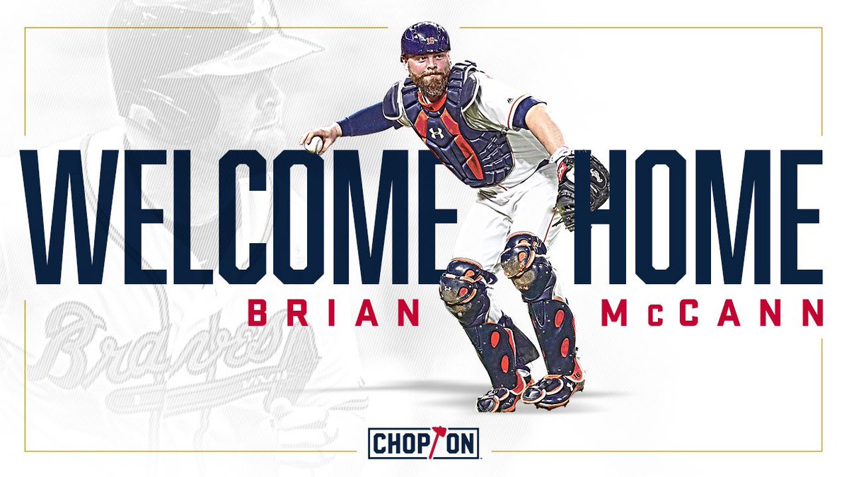 Brian McCann assina contrato de um ano com Atlanta Braves