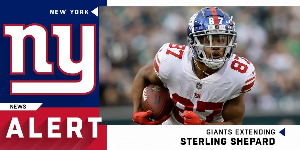 New York Giants negocia renovação contratual de Sterling Shepard