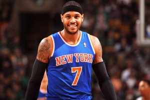 Carmelo Anthony receberá cerca de US$ 120 milhões do New York Knicks