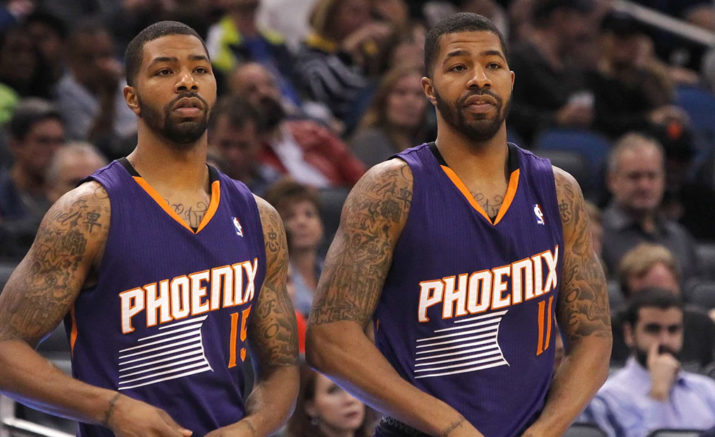 Marcus (à esquerda) e Markieff (à direita) confirmaram extensão de contrato por 4 anos com os Suns (Foto: USA Today Sports)