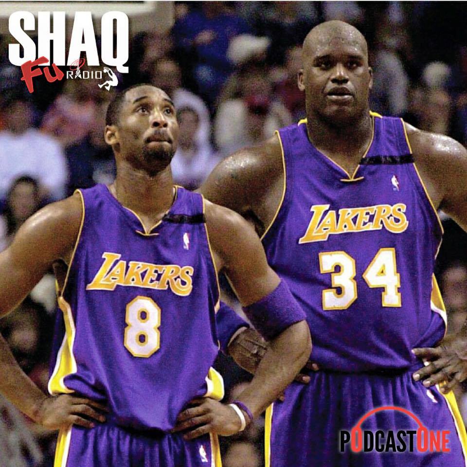 Shaquille e seu companheiro de equipe Kobe Bryant no Los Angeles Lakers, time conquistou a liga norte-americana no início dos anos 2000 - Foto: Shaquille O'Neal Facebook