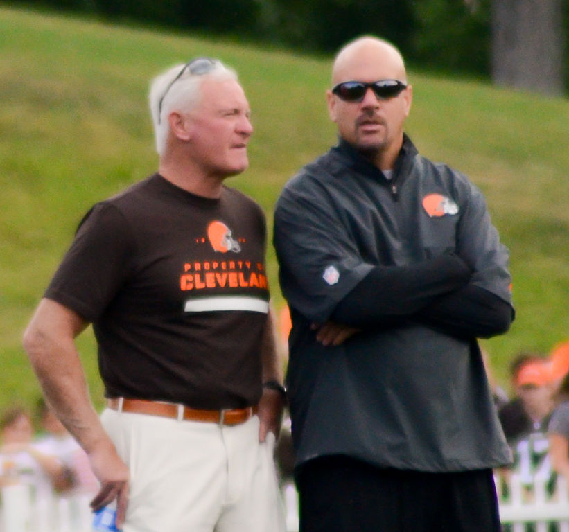 Jimmy_Haslam_and_Mike_Pettine_at_2014_Browns_Training_Camp