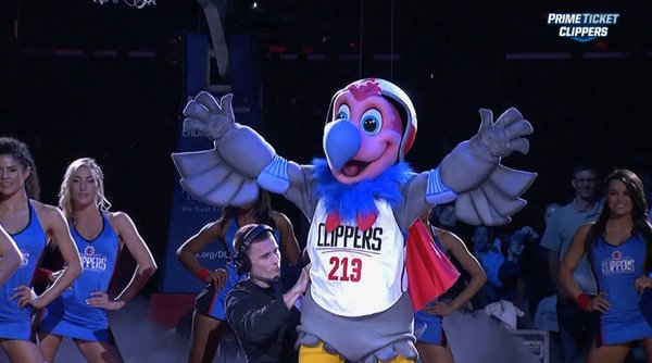 Mascote - Los Angeles Clippers (Foto: Reprodução / Twitter Steve Noah)