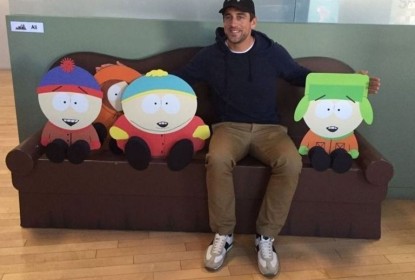 Aaron Rodgers visita set de South Park - The Playoffs