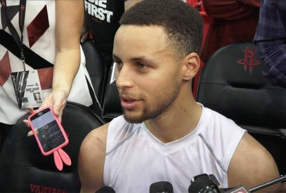 Exame aponta lesão no joelho e Curry fica fora por pelo menos duas semanas - The Playoffs