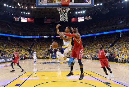 Stephen Curry tem participação incerta no segundo jogo entre Warriors e Rockets - The Playoffs