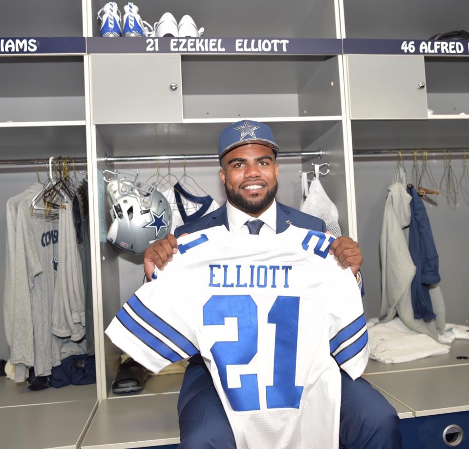 Ezekiel Eliott foi primeira escolha dos Cowboys em 2016