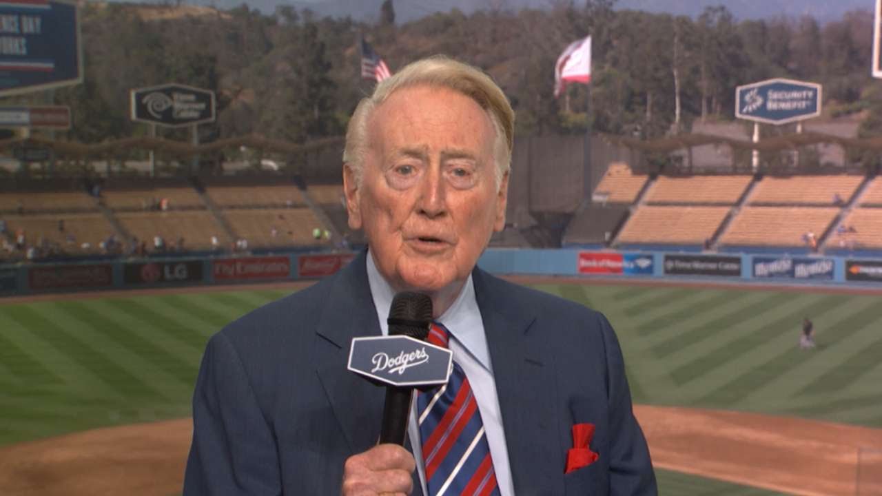 Vin Scully, lendário narrador dos Dodgers
