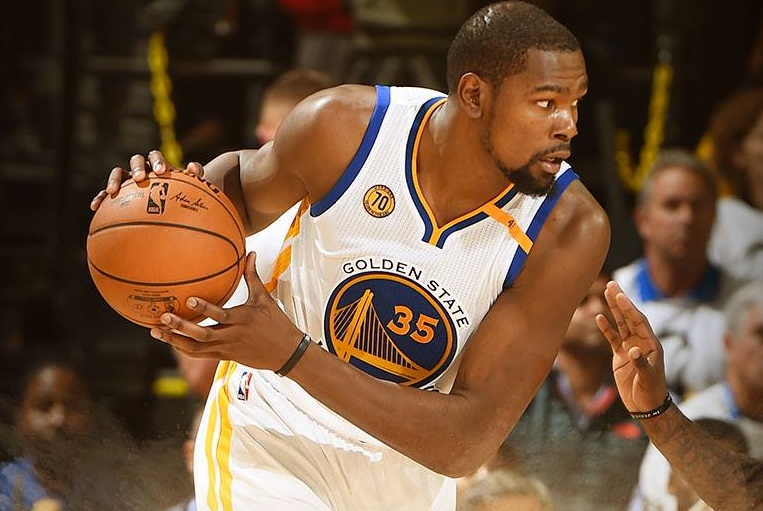 Kevin Durant é astro do Golden State Warriors