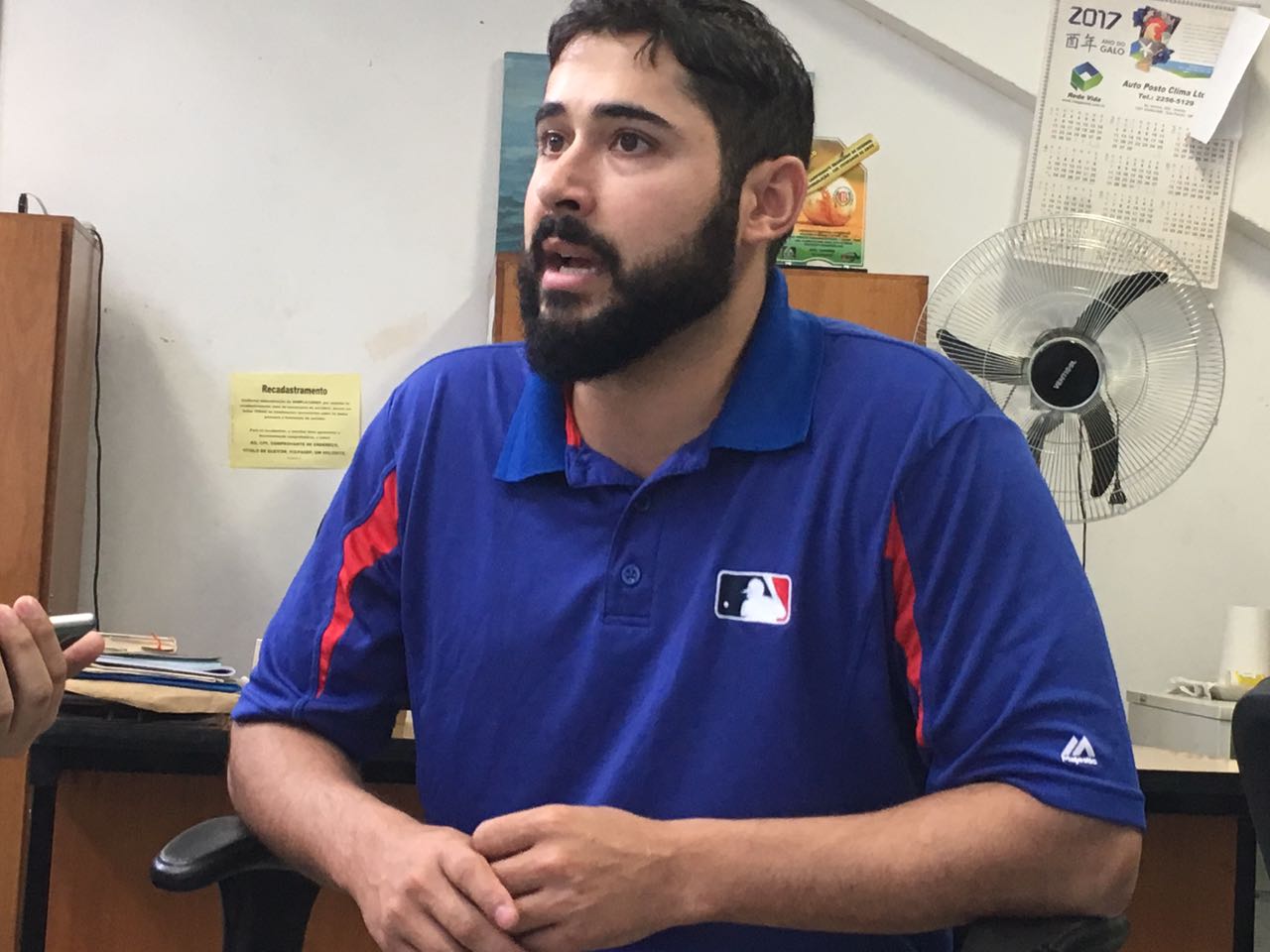 Caleb Santos-Silva, coordenador para o desenvolvimento internacional da MLB