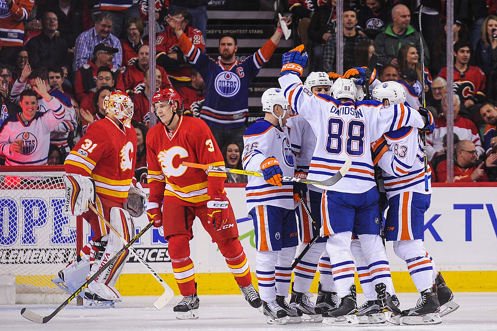 Edmonton Oilers venceu 4 vezes o Calgary Flames na temporada