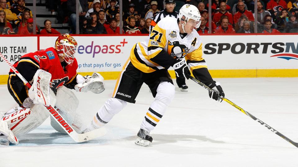 Nos Shootout, Flames derrotam Penguins