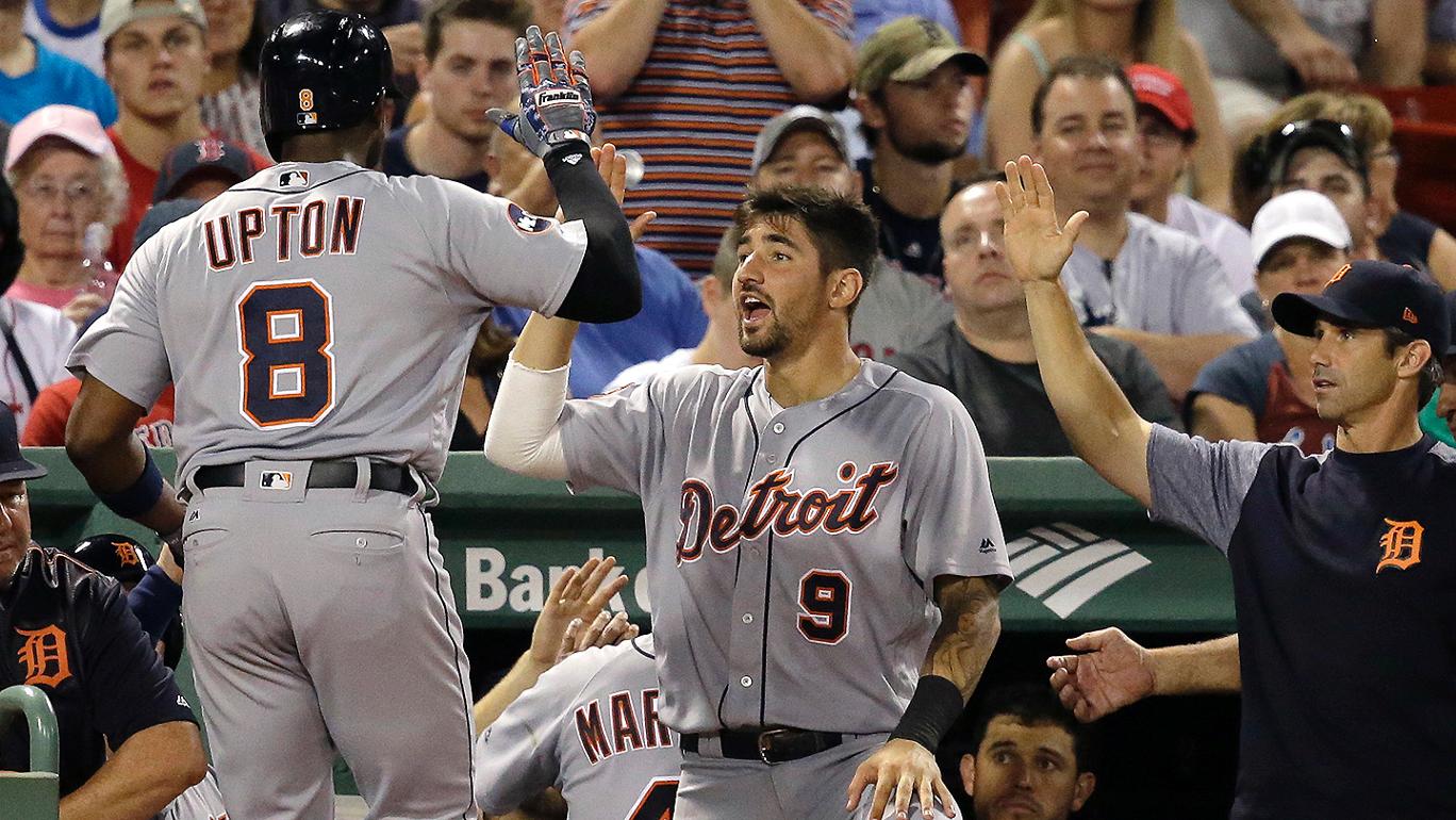 Grand slam de Justin Upton impulsiona vitória dos Tigers contra Red Sox