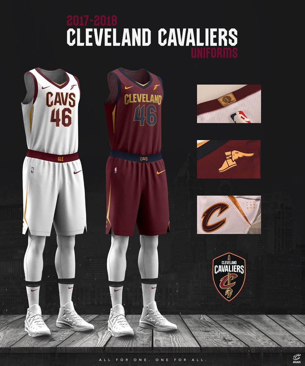 Uniforme Nike dos Cavaliers