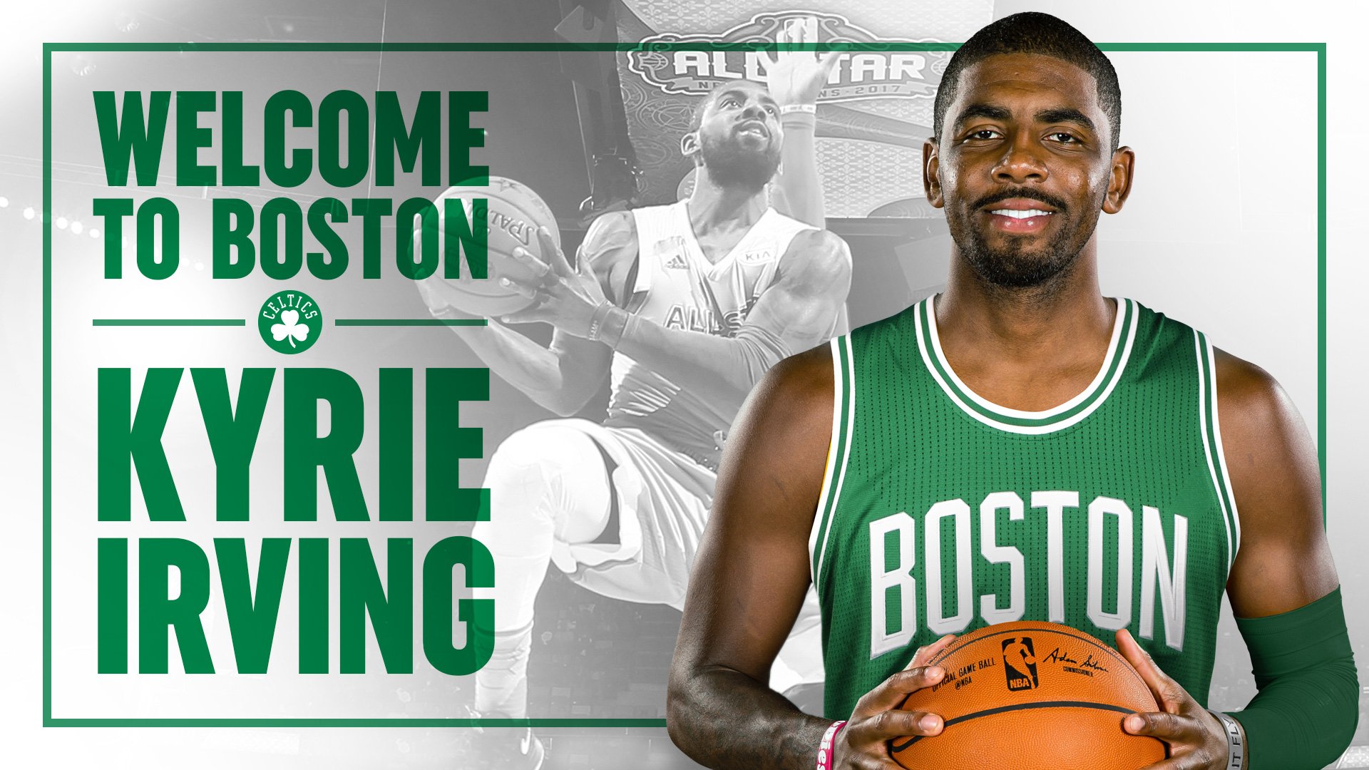 Kyrie Irving é jogador do Boston Celtics