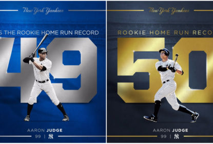 Aaron Judge bate 49º e 50º home runs e quebra recorde de um novato na história da MLB - The Playoffs
