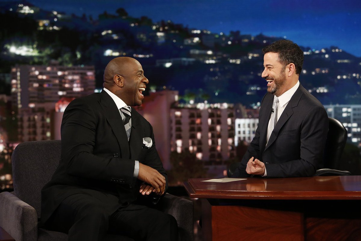 Magic Johnson é convidado do programa Jimmy Kimmel Live