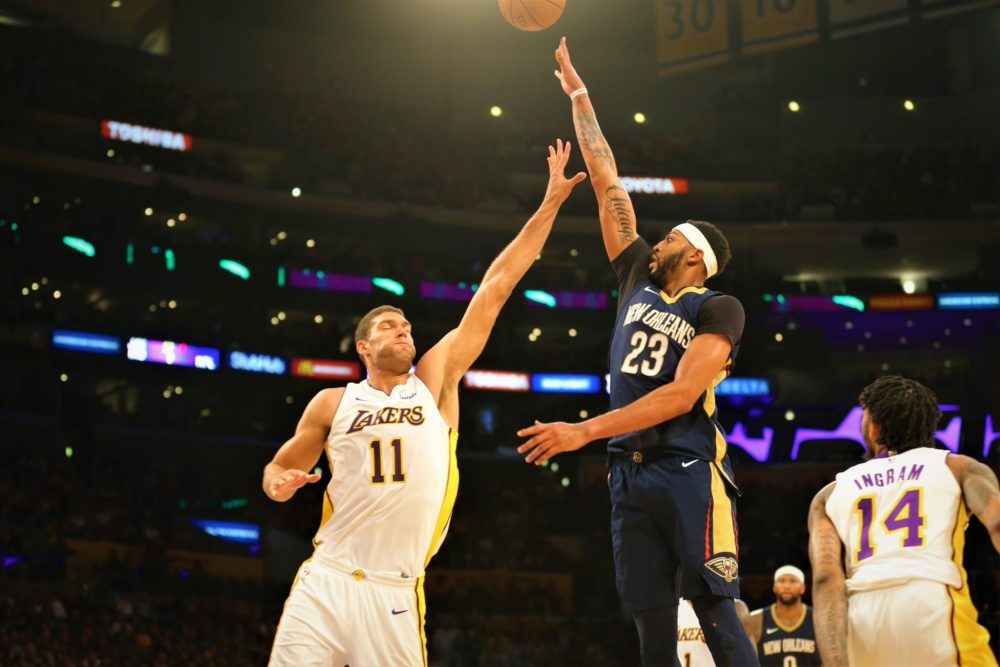 Anthony Davis comanda vitória dos Pelicans contra os Lakers