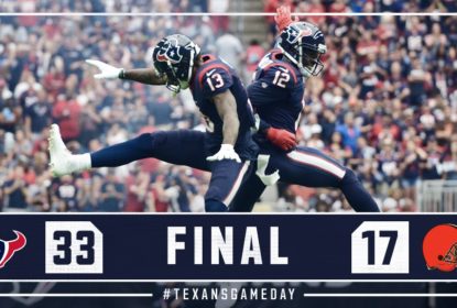 Sem maiores dificuldades, Houston Texans vence Cleveland Browns - The Playoffs