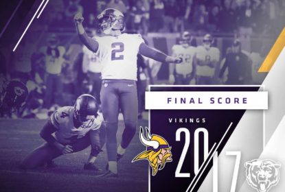 Calouro dos Bears vai bem, mas erro no fim dá vitória aos Vikings no Monday Night Football - The Playoffs