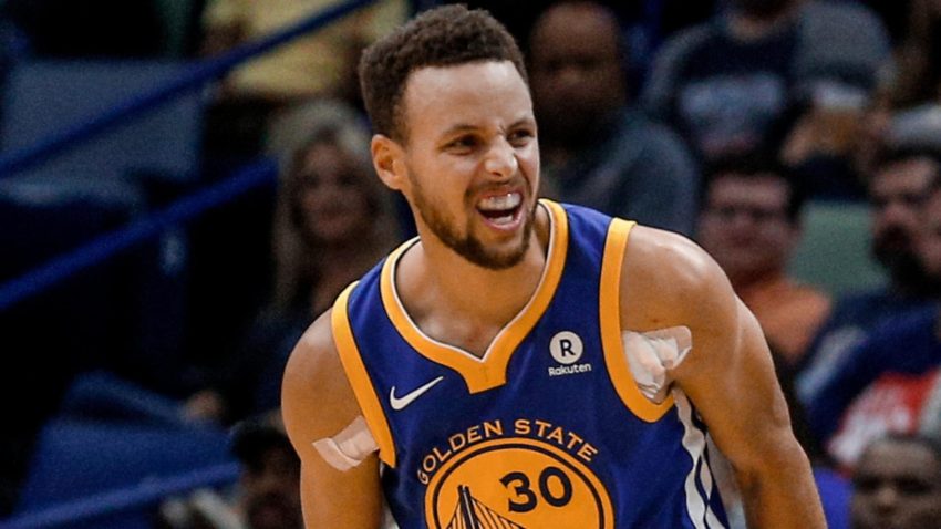 Exame descarta lesão grave, mas Curry está fora de próximo jogo dos Warriors