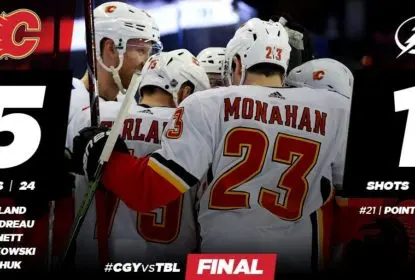 Flames têm terceiro período perfeito e vencem Lightning fora de casa - The Playoffs