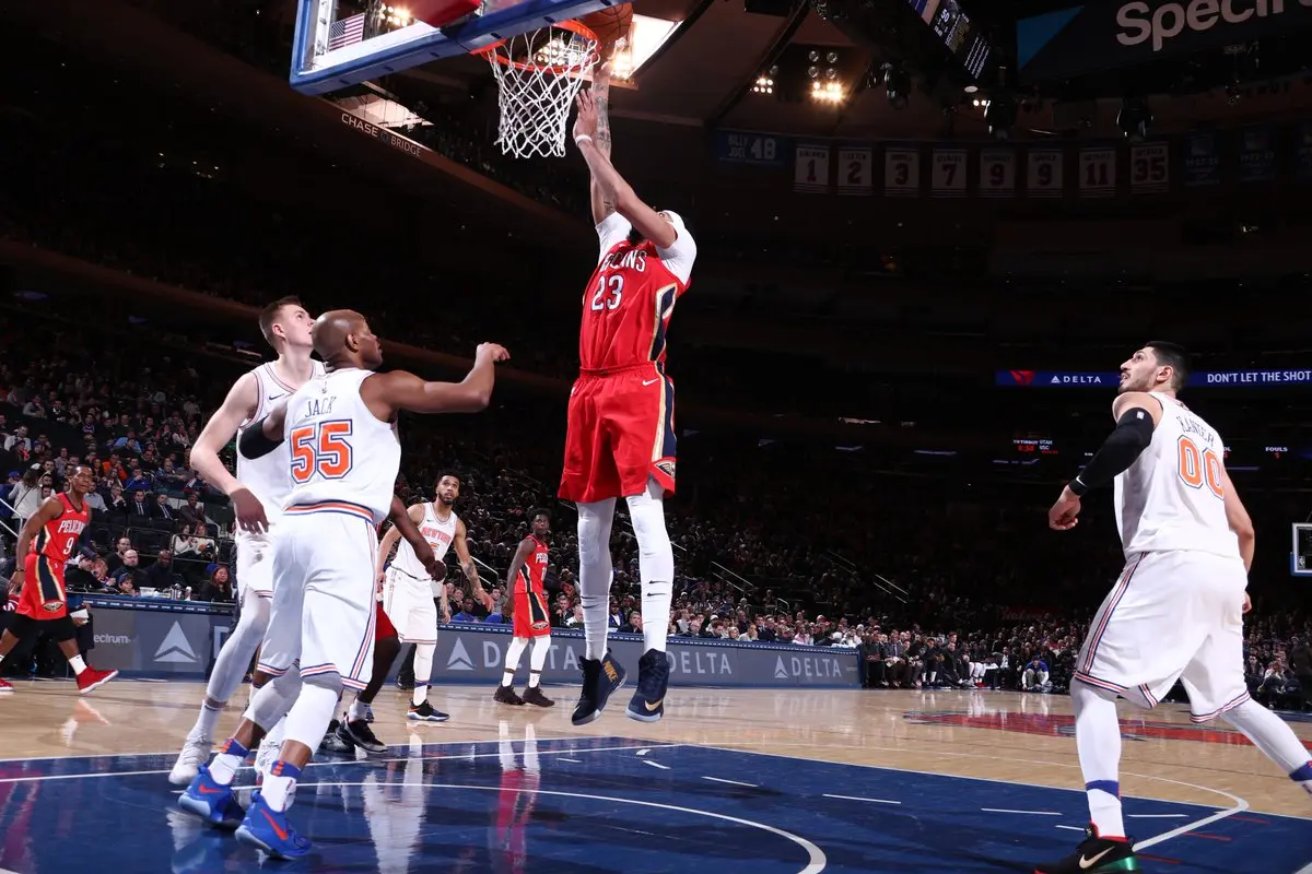 Anthony Davis lidera Pelicans em vitória sobre os Knicks