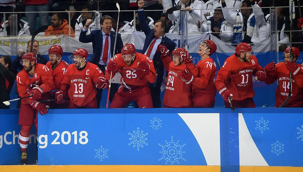 Atletas Olímpicos da Rússia superam Alemanha e levam ouro no hóquei masculino
