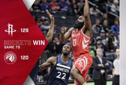 Houston Rockets vence Minnesota Timberwolves com James Harden decisivo - The Playoffs