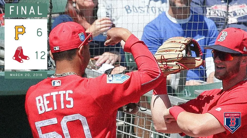 Em jogo com 18 corridas, Boston Red Sox vence Pittsburgh Pirates