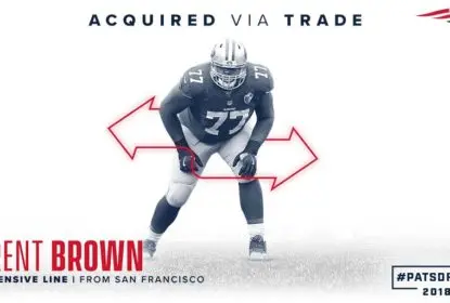 Patriots adquirem offensive tackle Trent Brown dos 49ers - The Playoffs