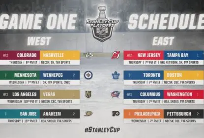 [AGENDA] Playoffs da NHL: datas, horários e transmissões da 1ª rodada - The Playoffs