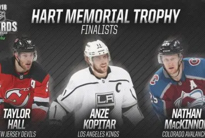 NHL anuncia os finalistas ao Hart Trophy de 2017-2018 - The Playoffs