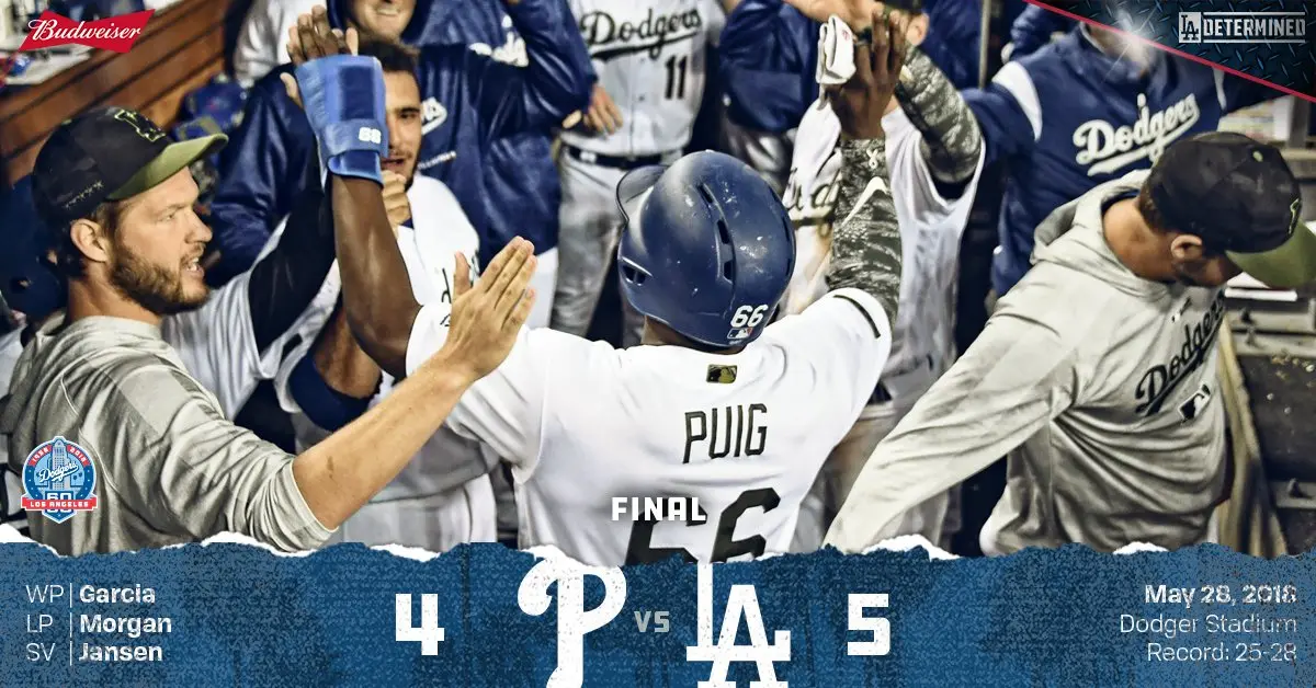 Com grande virada na 8ª entrada, Dodgers derrotam Phillies