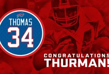 Número 34 de Thurman Thomas será aposentado pelo Buffalo Bills