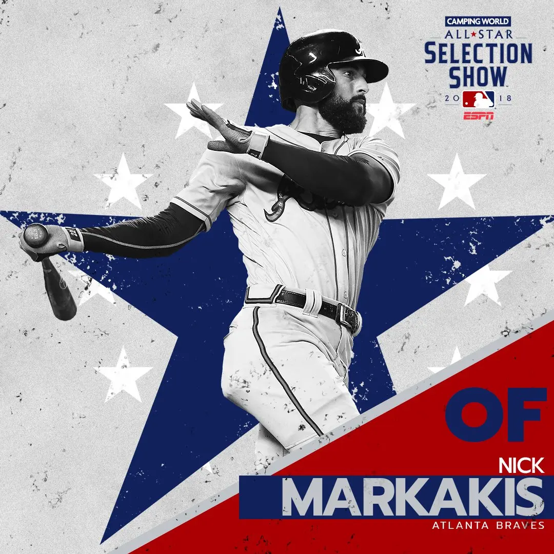 Nick Markakis é escolhido pela primeira vez para o All-Star Game da MLB