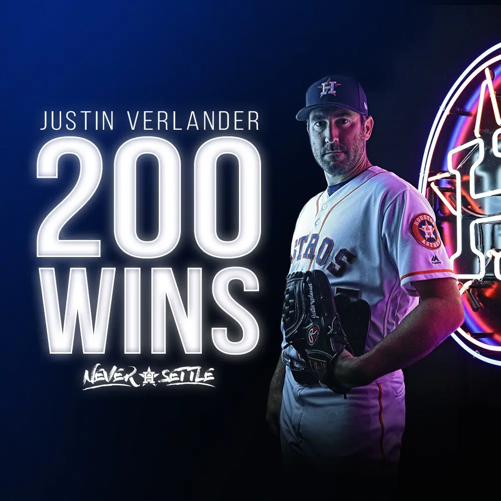 Em dia especial para Justin Verlander, Astros vencem Athletics