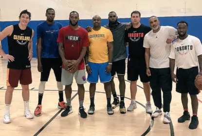 LeBron James, Kevin Durant e Kawhi Leonard treinam juntos em UCLA - The Playoffs